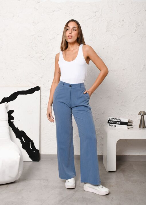PANTALON SASTRERO AZUL - Imagen 3